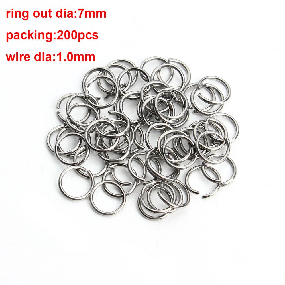 100pcs 3-10mm Stainless Steel Open Jump Rings Split Rings Link Loop For DIY Jewelry Making Findings Connector Wholesale