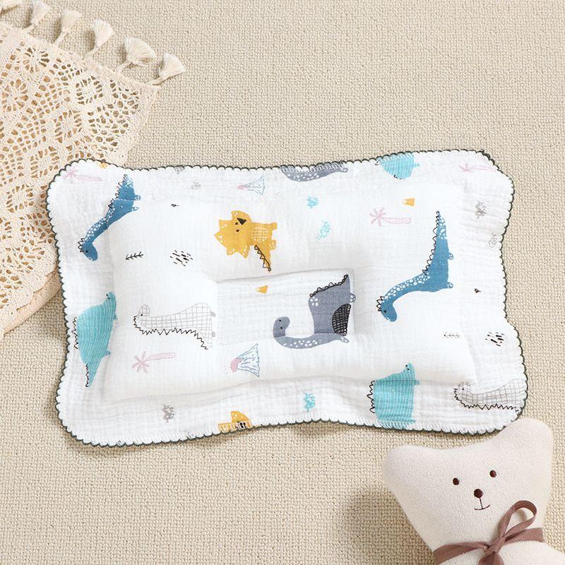 Gauze Baby Small Pillow, Baby Shaping Pillow, Newborn 0-3 Months Old, Anti Deviation Head Correction Headrest, Breathable