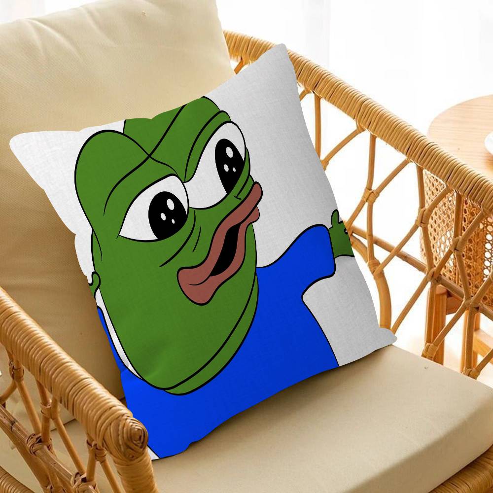 Funny P-Pepe The Frog Pillow Anime Pillow Sofa Bed Head Pillow Cover Cushion Cover Fashion