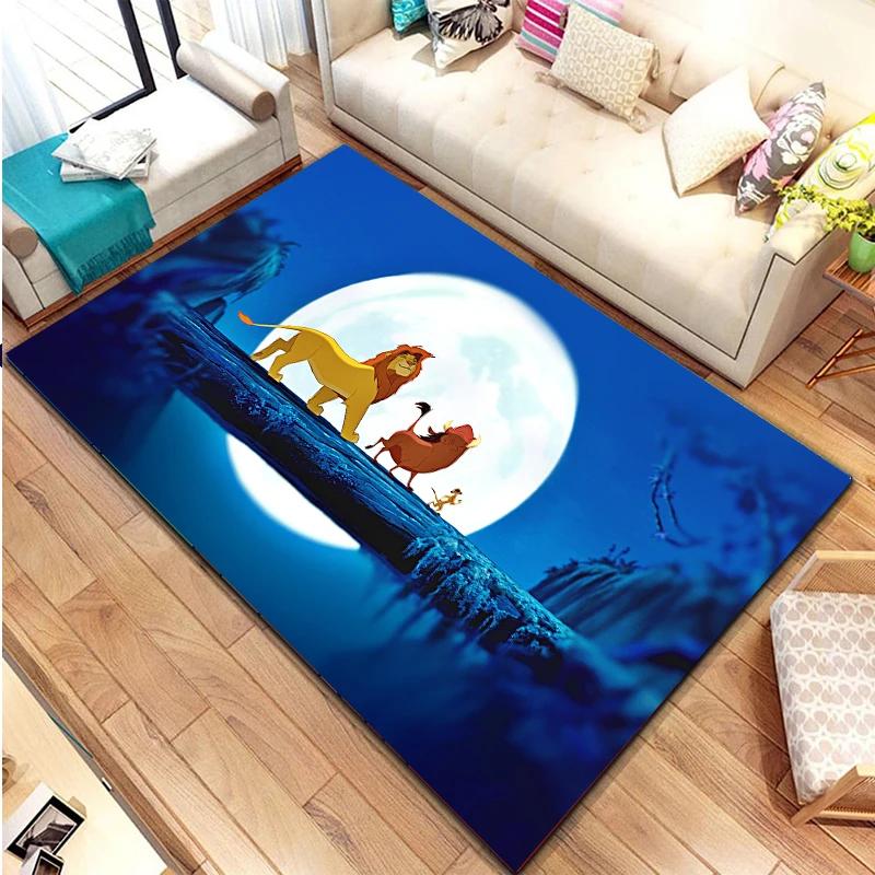 Tappeto Fantasioso a Tema Savana – Ideale per Camere di Bambini, Soggiorno e Decorazioni per la Casa | Adorabile Tappetino da Pavimento a Cartoni Animati come Regalo