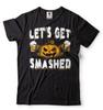 Lasst uns zerplatzen Shirt Lustiges Halloween Kürbis Bier trinkendes Party Shirt