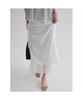 8SECONDS Sheer Layered Skirt (Solid) White