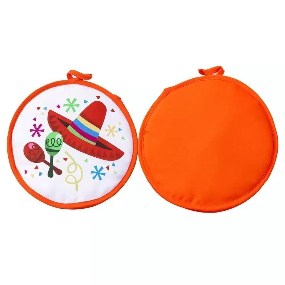 Reusable Tortilla Keeper Round Shape Tortilla Warmer Premium Insulated Bag Picnic