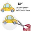 50 Pcs Sublimation Air Fresheners Blanks Sublimation Blanks Products DIY Air Freshener For Car And Home Hanging Decoration Sublimation Car Freshener