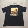 Yellowstone T Shirt Men's XL Graphic Print Cowboys Dont Say Goodbye Black Tee