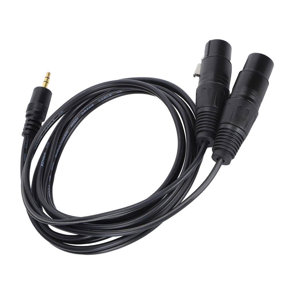 JORINDO Dual Female XLR to 3.5mm YSplitter Cable XLR Female to 1 8 Inch Jack Cable Cord