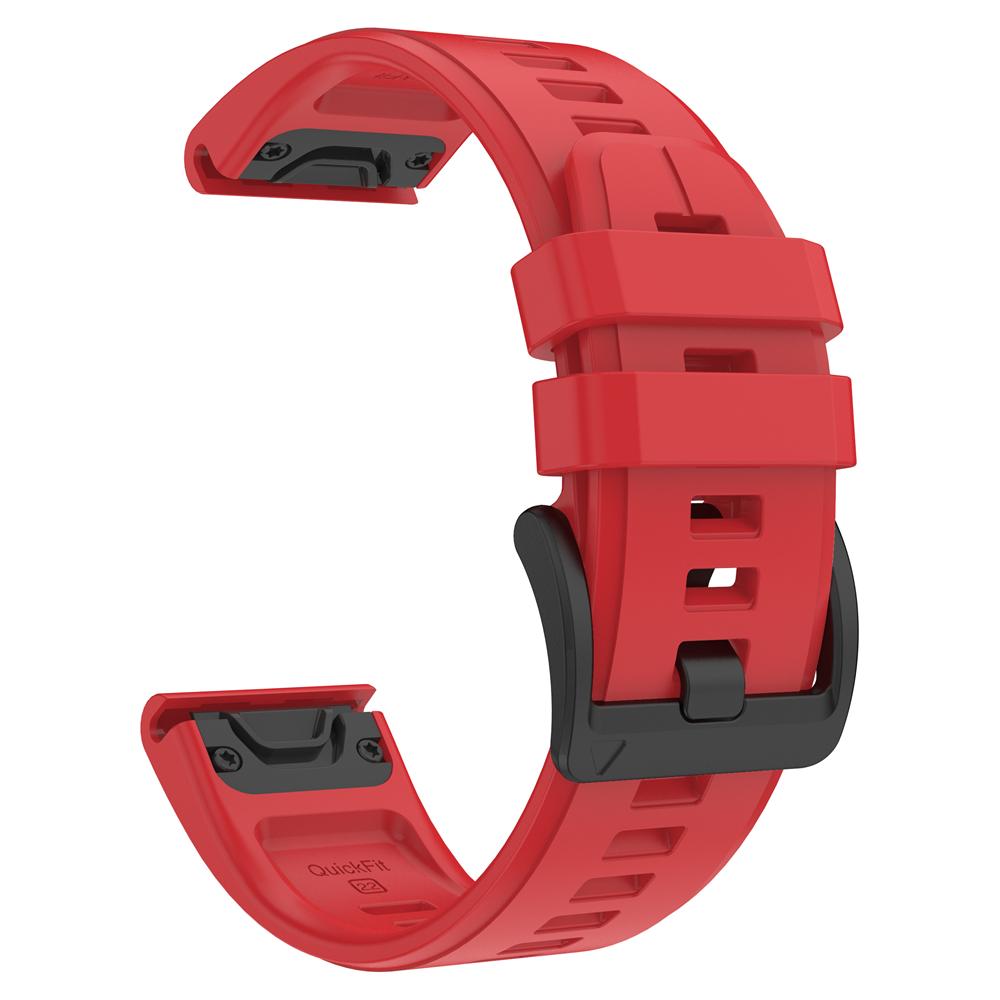 22 26mm Silicone Strap For Garmin Quatix 8/Tactix 8 7Pro/Fenix5 5x Puls 7 7x 6 6x 8 Pro 47mm 51mm/D2 Bravo Quick Fit Sports Band