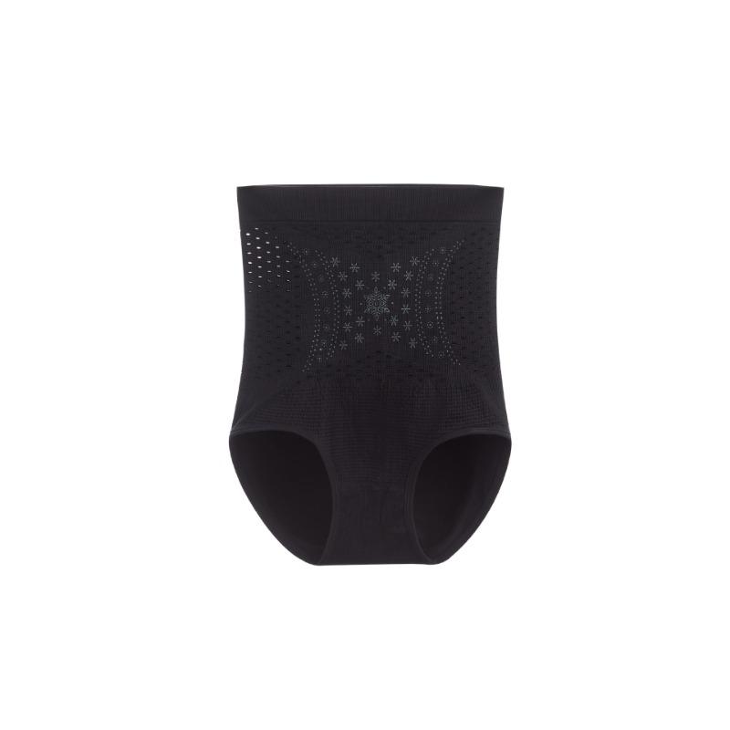 

High Waist Hollow Breathable Magnetic Thermal Tummy Control Anti Roll Body Shaping Briefs M чёрный