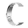 Metal Watch Band Fit for Jacooza TG38 Watch Quick Release Hidden Butterfly Clasp Three Link Wach Band Silver