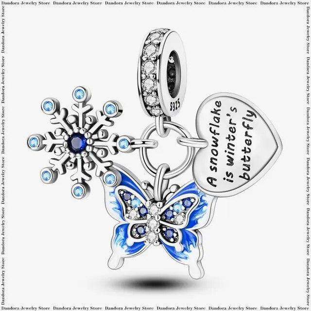 Three Piece Set Charm Beads Fits Charms Bracelet for Women 925 Silver Pendant Bead DIY Jewelry Gift