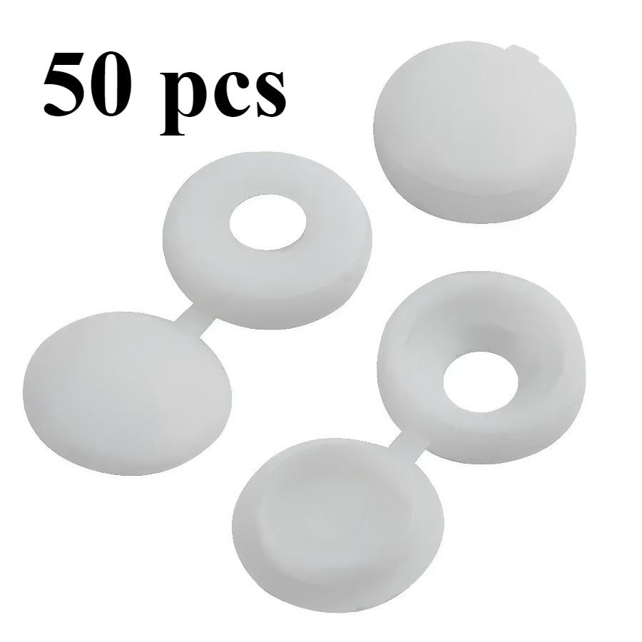 50 Black/white Self Tapping Screw Covers, Securely Fastened, Hidden Cover, Suitable for Furniture and Cabinet Installation