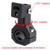 2x Aluminum Alloy Clamp Bracket Driving Fog Auxiliary Light Mounting 360 Degree Adjustment Horizontal Bull Bar Mounting Bracket