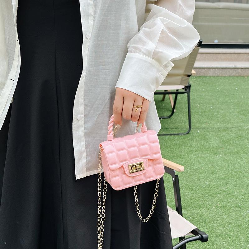 2025 Summer Women's PVC Quilted Gingham Crossbody Handbag