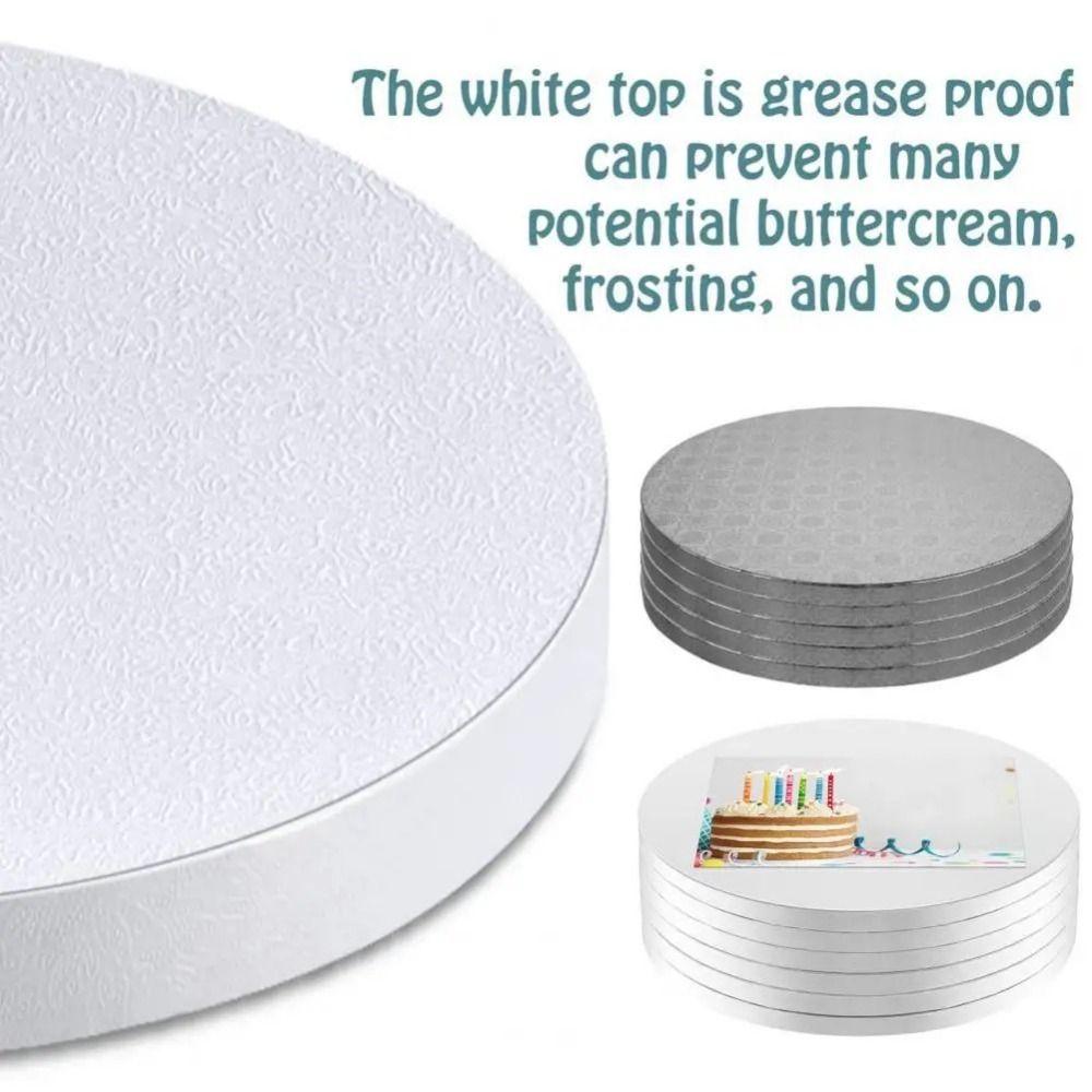 5pcs/set Round Circle Cake Base Cardboard Cake Displays Tray  Dessert Decorating Supplies