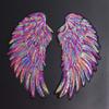 Dreamy Feather Wings Rainbow Embroidered  Badges Clothing Accessories Sequin Patches