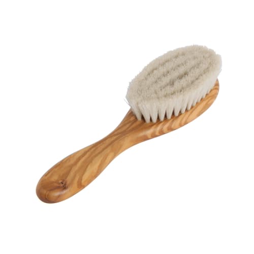 Redecker Natural Baby Brush (Goat Hair, Olive)