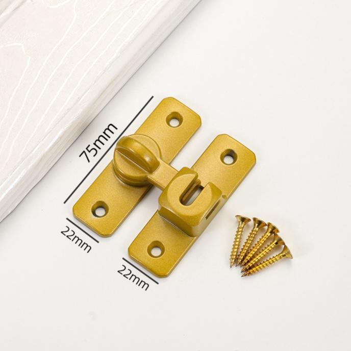 90/180 Degree Rotating Security Locks, Suitable for Barn Doors, Bathroom Sliding Doors, Garages, Bedrooms,Durable Zinc Alloy Security Door Locks