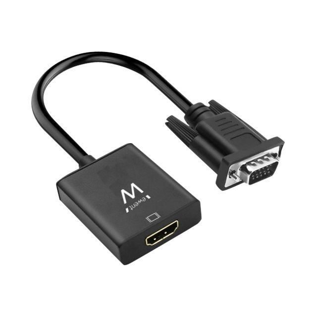 Ewent EW9866 Convertisseur vidéo HDMI VGA noir
