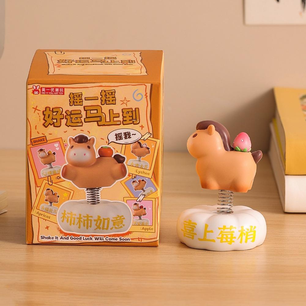 Chinese Style Chinese New Year Decoration Multicolor Zodiac Horse Ornaments  Office Desk Ornament