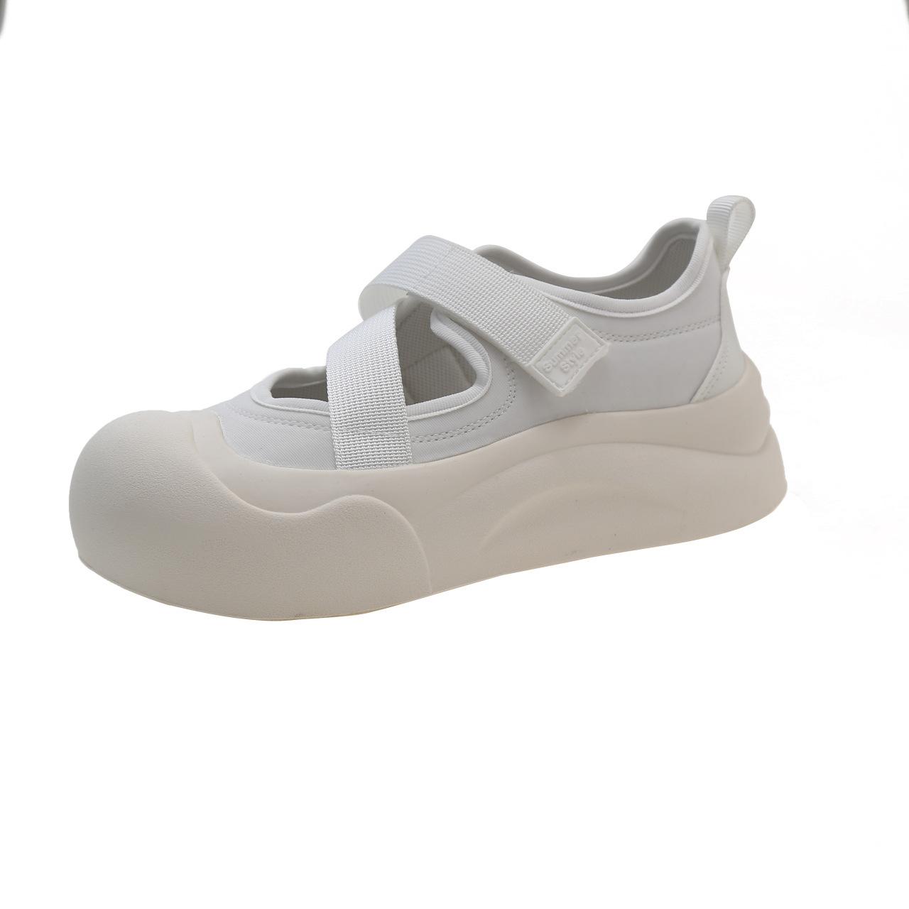 

Уродливые милые туфли женские спортивные сандалии Baotou женские летние уличные туфли на толстой подошве повседневные туфли Мэри Джейн 40