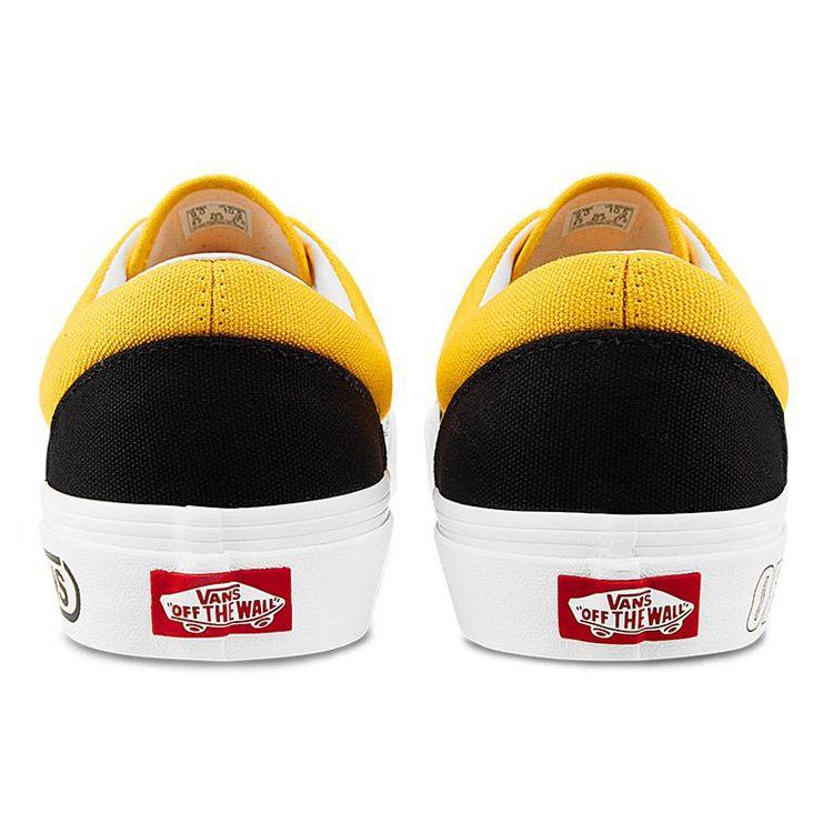 Vans Era Spliced Low-Top Skate Shoes Unisex Sneakers Black Yellow VN0A4U39264