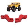 2pcs Front Bumper Mounts Aluminum Alloy Lightweight Front Fixing Seats with Screws Wrench for   SCX24 1Celsius24 RC Car