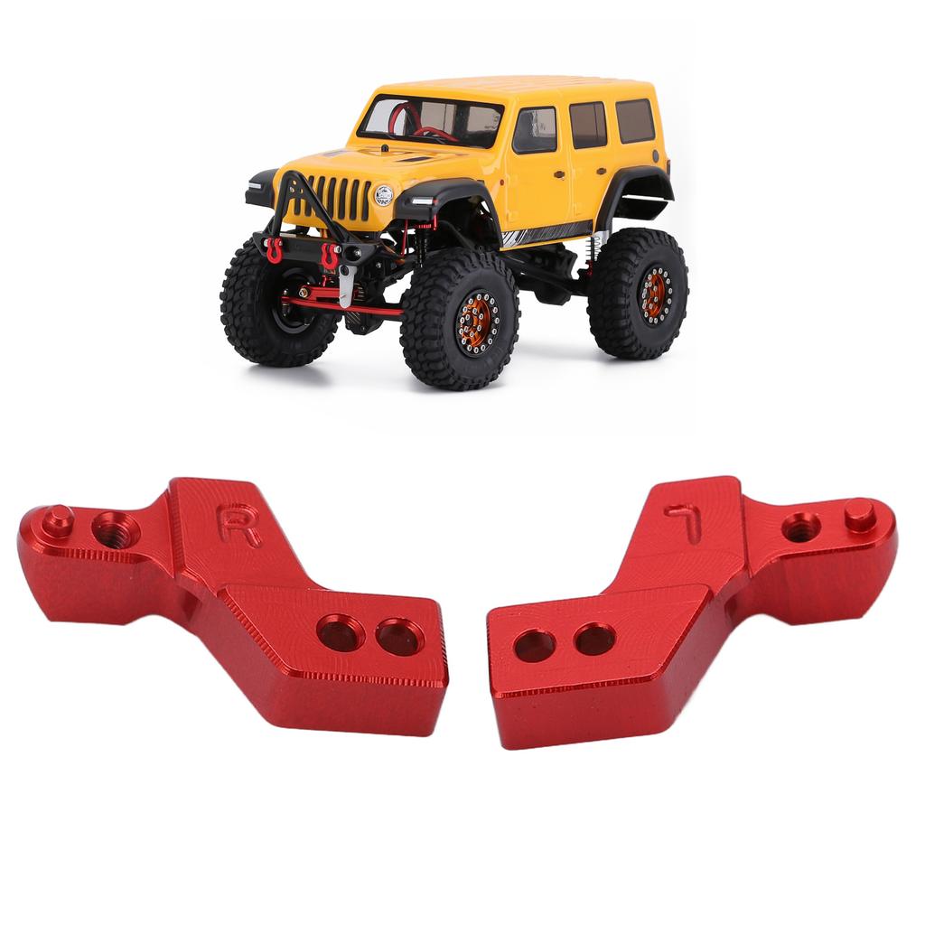 2pcs Front Bumper Mounts Aluminum Alloy Lightweight Front Fixing Seats with Screws Wrench for   SCX24 1Celsius24 RC Car