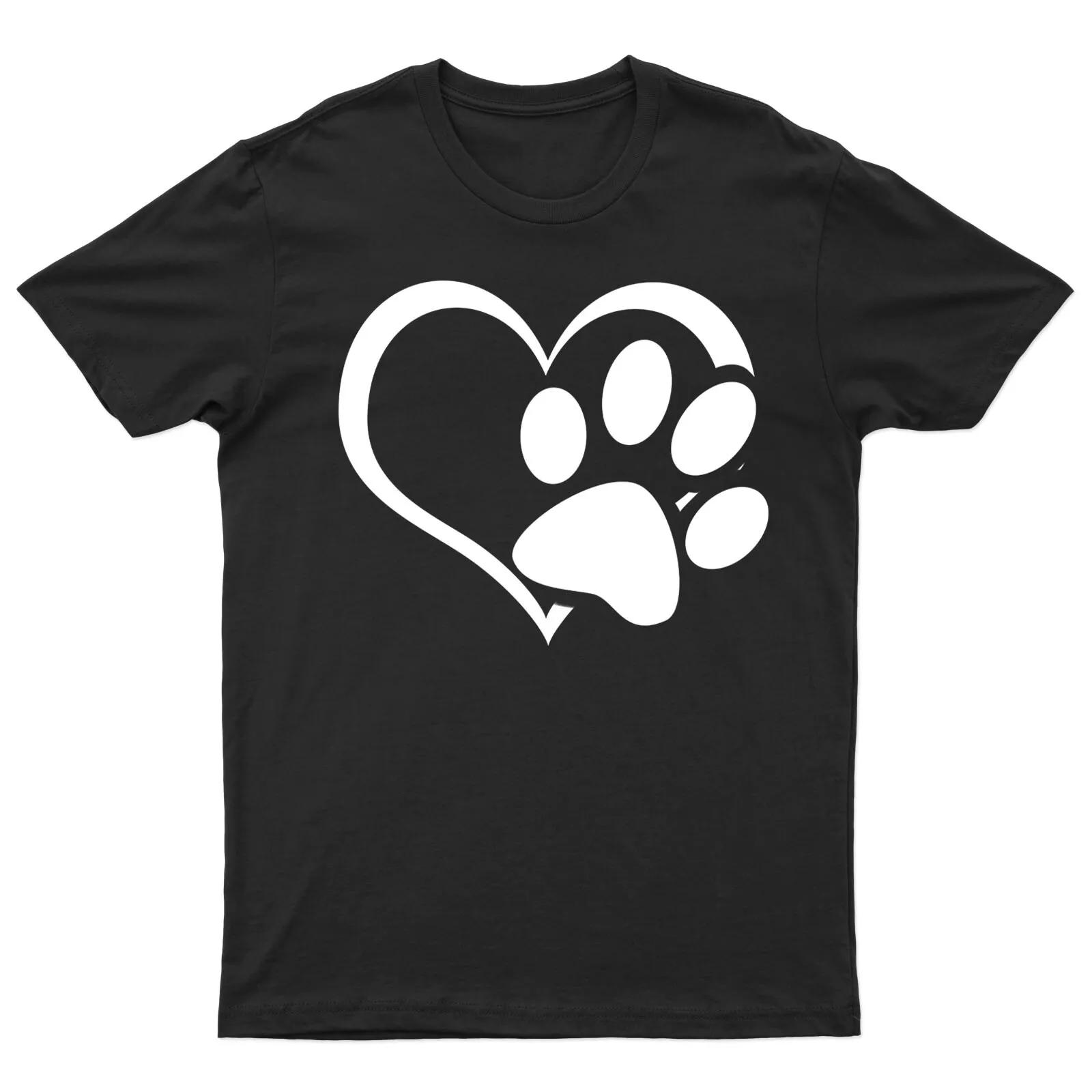 

Paw Heart KIDS T Shirt Animal Lovers Dog Idea Funny Novelty Tee Top 110