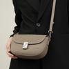 Cowhide Genuine Leather Saddle Small Shoulder Crossbody Bags For Women Summer  Trend Designer Flap Ladies Handbags