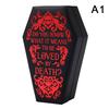 Gothic Jewelry Box Coffin Shaped Multi-Compartment Organizer Trinkets Storage Display Halloween Gift Packaging Box Portable