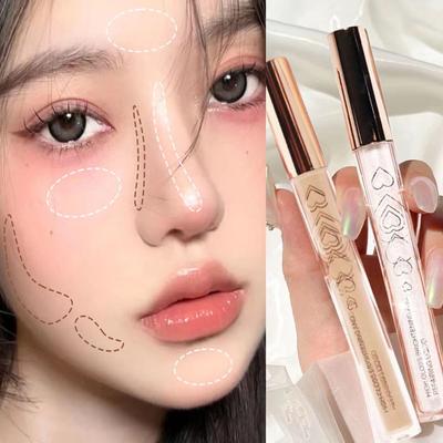 Flüssiger Highlighter Stick Concealer Liquid Face Brightening Sleeper Bombyx zum Verbergen von Akneflecken. Glättende Flüssigkeit spendet langanhaltende Feuchtigkeit