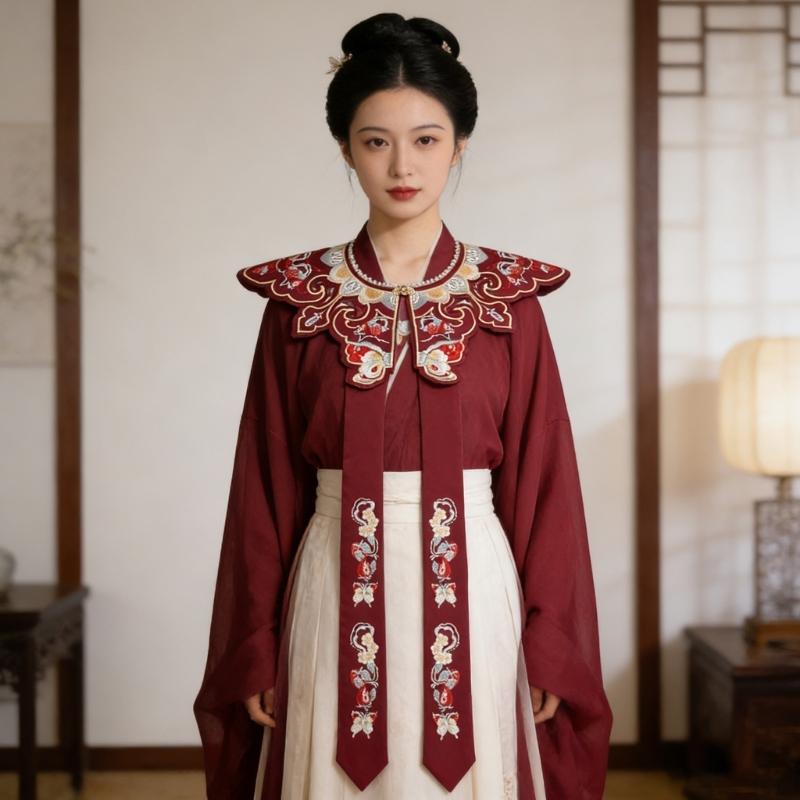 Elegant Embroidered Cloud Shoulder Scarf Fashion False Coller Flexible Costume Scarf For Weddings Parties And Prom Event