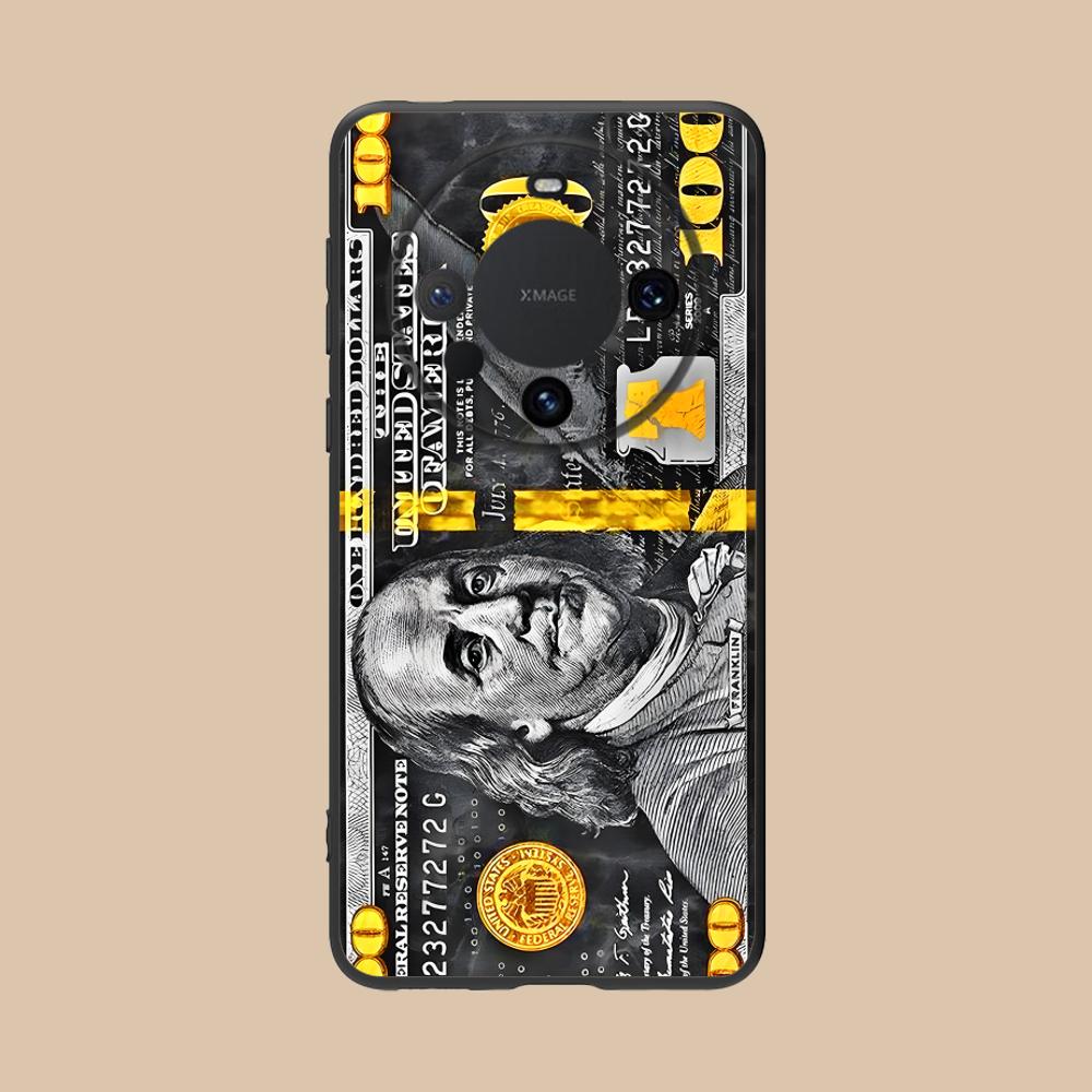USD Dollar Matte TPU Mobile Phone Case for Huawei Mate 60 50 40 30 20 10 Pro Plus Lite E 5G Colorful Printing Cover