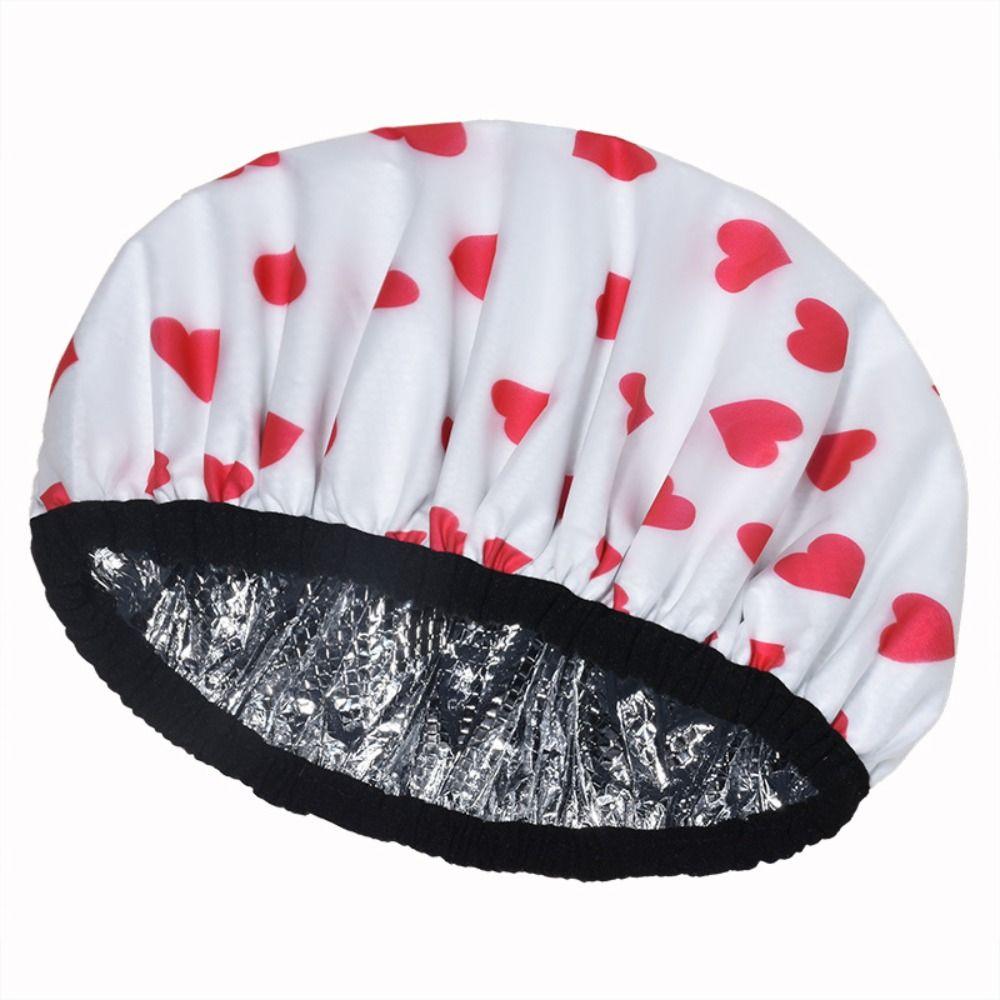 Thickened Self-heating Tin Foil Hat Shower Cap Smooth Hair Oil Baking Cap  Hair Salon