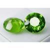 NATURAL Peridot Stone ROUND Cut 18.13 Ct Faceted CERTIFIED Loose Gemstone Pair