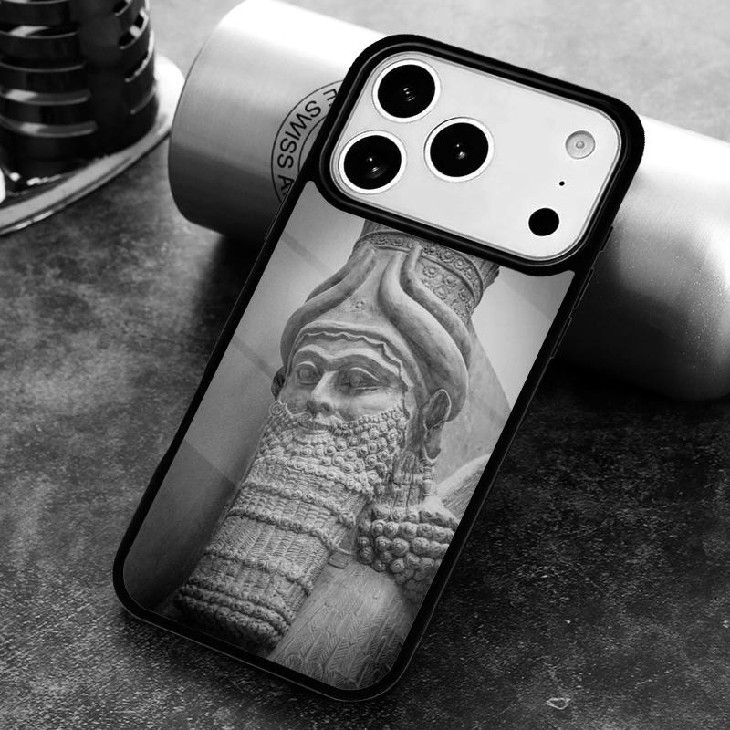 Lamassu Assyrian Mesopotamian Print Phone Case for iPhone 17 16 15 Pro Max Air 14 13 12 11 Plus Shockproof Capa Cover
