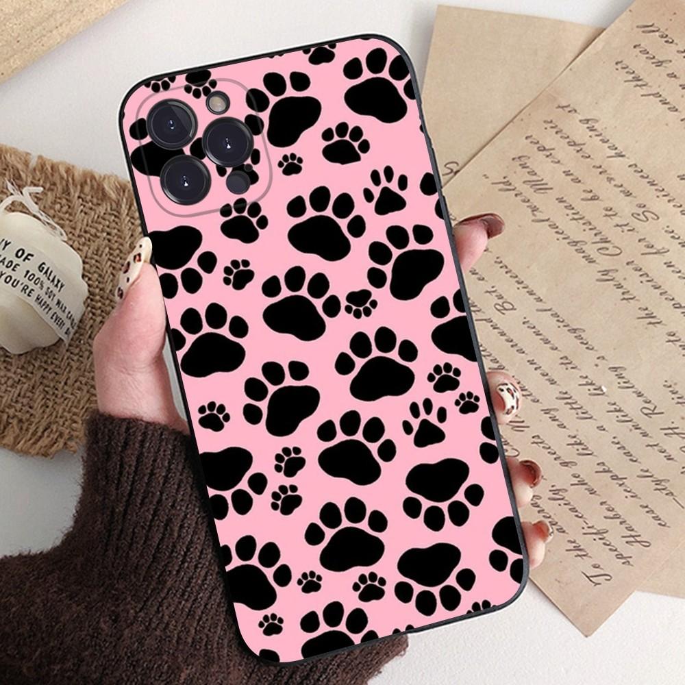 Cute Dog Paw Phone Case Silicone Soft for iphone 15 14 13 12 11 Pro Mini XS MAX 8 7 6 Plus X XS XR Cover