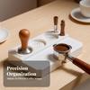 Espresso Tamper Holder with Side Cutout Compact Portafilter Stand