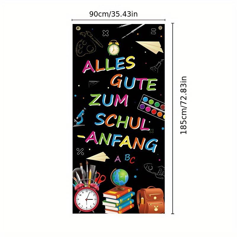 1 st tysk version av öppningssäsongens atmosfär bakgrundsduk, hem skola festdekoration, dörrficka, dörrgardin