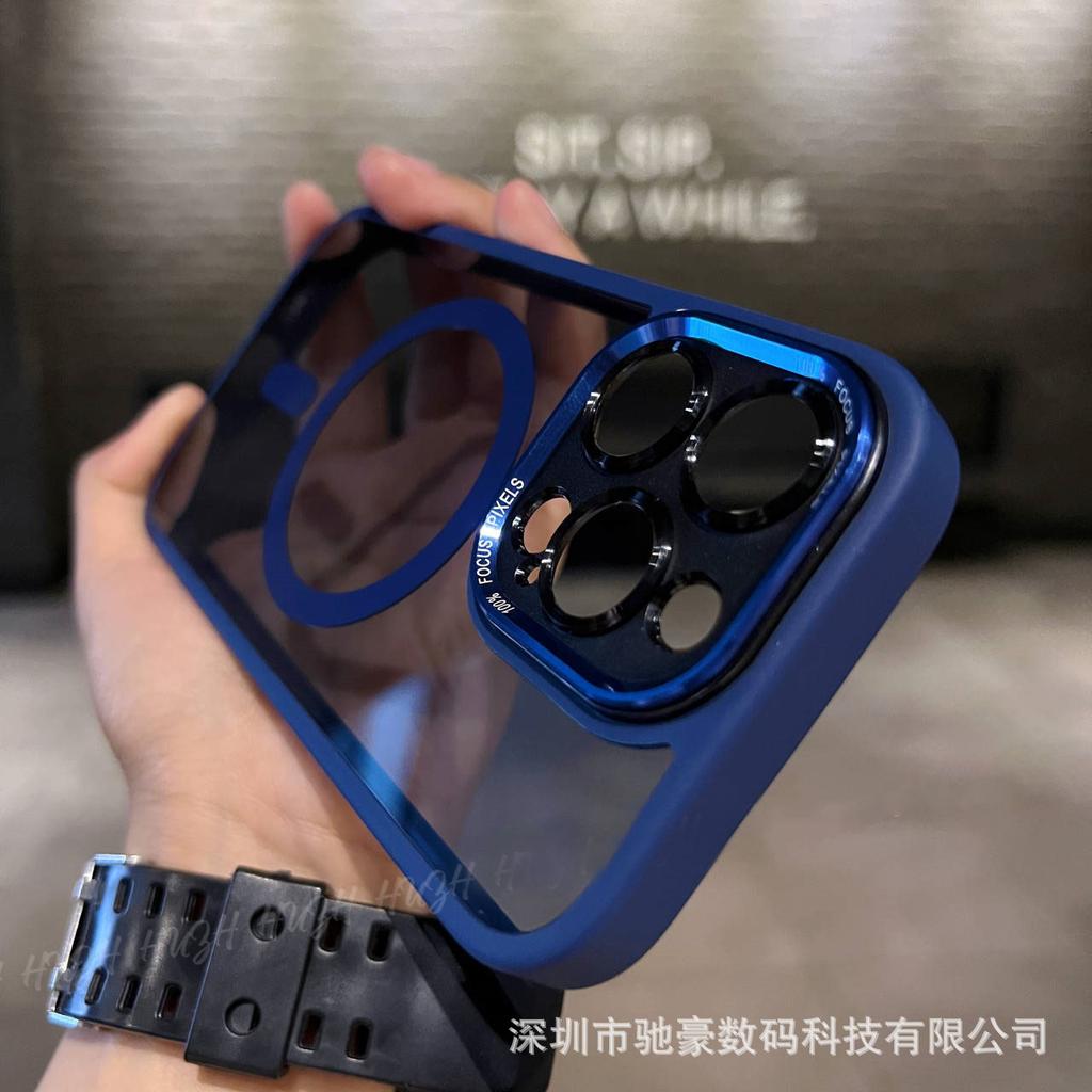 Applicable to iPhone17promax eagle eye magnetic mobile phone gram Apple 16 metal lens 15 all-inclusive anti-drop PC case