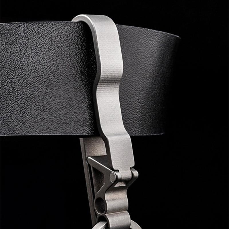 Gürtelschlaufe Schlüsselanhänger Clip, Titan Schlüsselhalter für Dienstgürtel Lanyards Geschenk für Männer