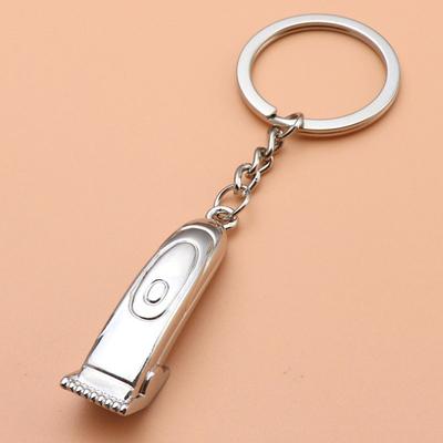 Barber Shop Hair Dresser Keychain Shaver Pendant Keyring Hair Dresser Jewellery