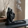3D Printed Zen Monk Stick Incense Holder Chinese Style Monk Figurine Censer  Indoor Use
