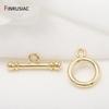Supplies For Jewelry 14K Gold Plated Toggle OT Clasps For DIY Bracelets Necklaces Findings End Clasps Connectors Hooks Wholesale