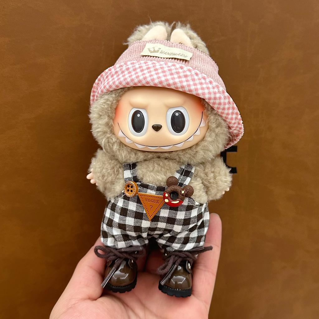 Doll Clothes For 15-17CM I II III Labubu Outfits Mini Plush Cotton Idol Doll Clothing Sitting Party Accessories Gifts