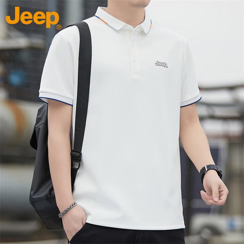 JEEP Men's Summer Casual Cooling Polo T-Shirt