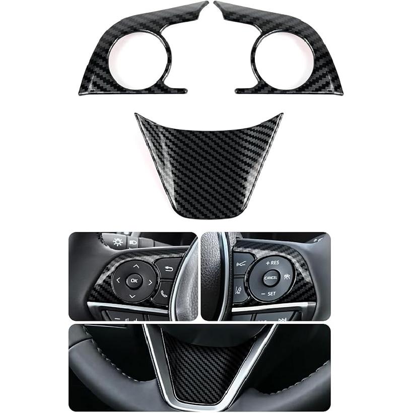 Car Air Vent Frame Center AC Trim Carbon Color ABS Decal Sticker Compatible With 8Th Gen Toyota Camry XV70 Accessories - For -2024 ONLY