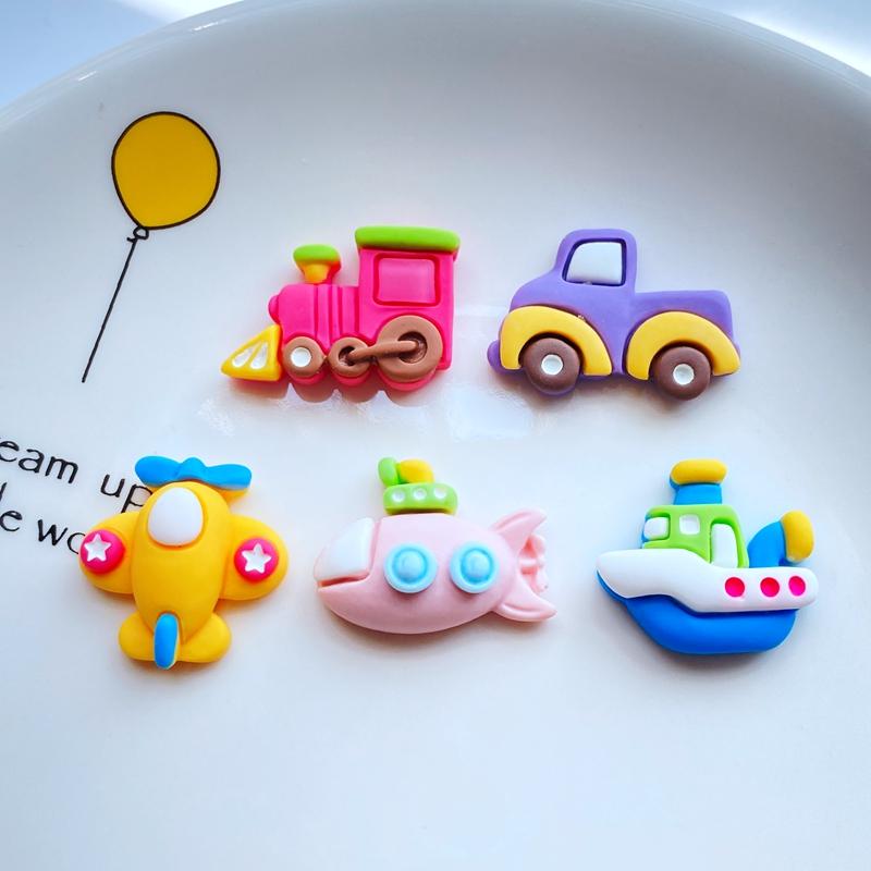 10Pcs New Cute Mini Traffic Series Flat Back Resin Cabochons Scrapbooking DIY Jewelry Craft Decoration Accessorie