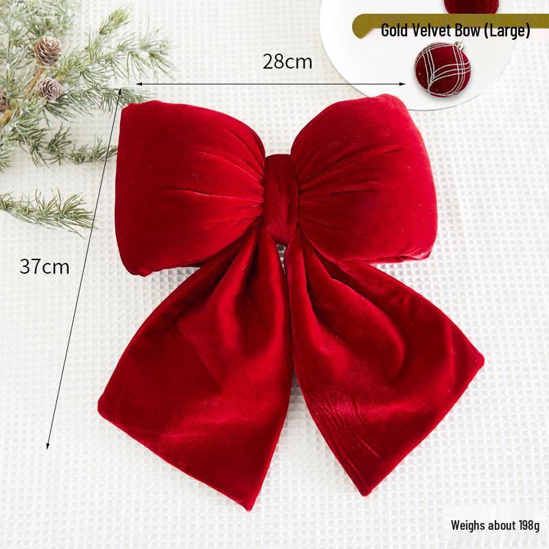 Wine Red Flocked Christmas Tree Ornament Ball