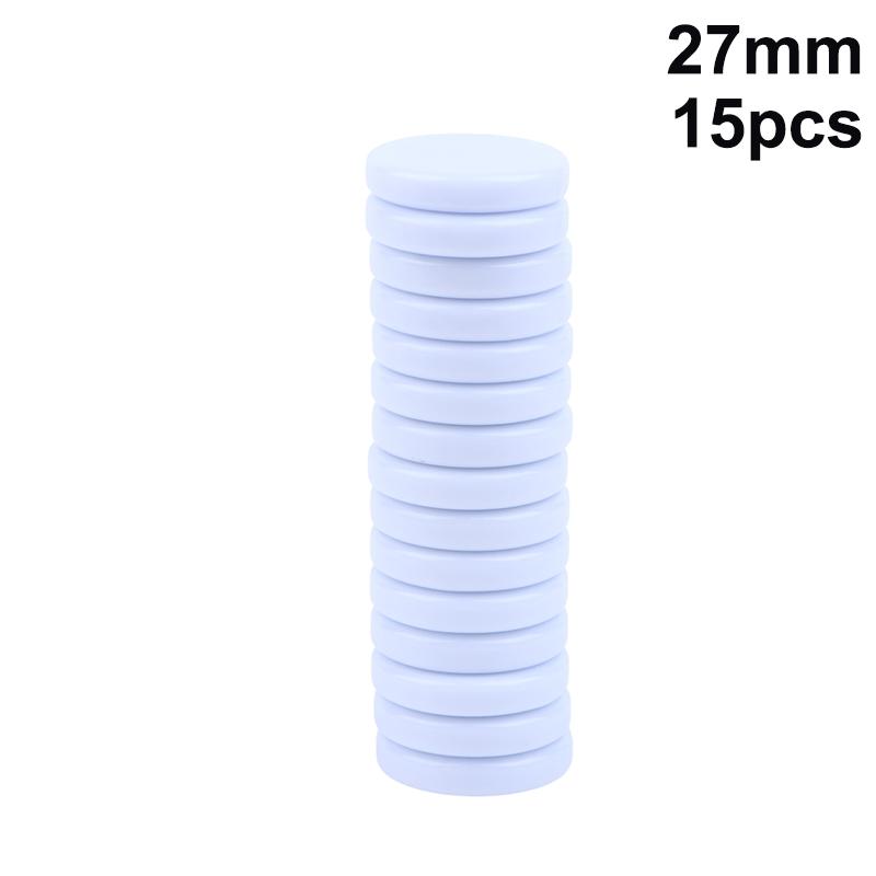 15Pcs Western Chess Draughts Set 20MM 27MM 32MM Multi Color Plastic Checkers for Educational Home Use Parties